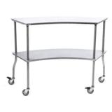 Mesa Auxiliar Semi Circular em Inox - GIAMED