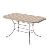 Mesa Carraro 1507 com Pés em Tubo de Aço Cromado