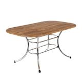 Mesa Carraro 6 Lugares Cromada com Tampo 1547