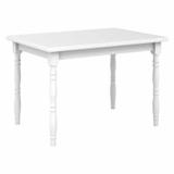Mesa Dalas Retangular Branca 1.38 - Mobly