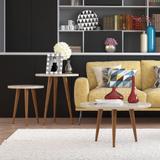 Mesa de Apoio Decorativa Legs Off White - Patrimar Móveis