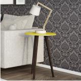 Mesa de Apoio Estilo Vintage Retrô Brilhante Decor Móveis Bechara Amarelo