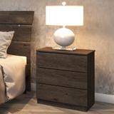Mesa de Cabeceira 3 Gavetas Veronna Tcil Móveis Cumaru Rustic