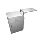 Mesa de Cabeceira Hospitalar com Mesa de Refeição - Metalic