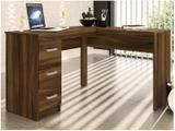 Mesa de Canto 3 Gavetas Politorno - Fênix