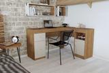 Mesa De Computador Work Buriti/Off White - Caemmun