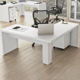 Mesa de Escritório Angular Me4116 Branco - Tecno mobili