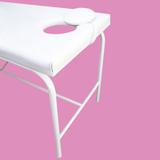 Mesa De Exame Com Orificio Branca 180x60x80cm - Marcos moveis