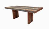 Mesa De Jantar PéS Recuados Medindo 1,80X1,00X78 Em Madeira De Demolição - Marcenaria garimpo mineiro
