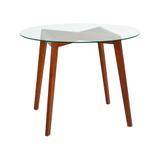Mesa De Jantar Redonda Glass 1.0 Mel - Mobly