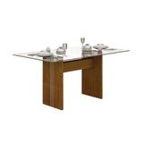 Mesa de Jantar Retangular Hawaí Imbuia 120 cm - Leifer