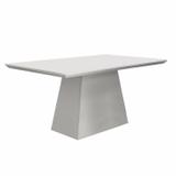 Mesa de Jantar Retangular Tampo MDF/Vidro 120cm Pampulha Leifer Branco