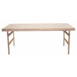 Mesa de madeira dobrável 2000 x 800 mm - NATURALLE - Tramontina