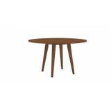 Mesa de Madeira Redonda 130cm London Tramontina Amêndoa