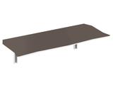 Mesa de Parede Dobrável 110x46cm - Cor Brown Granite - Ides