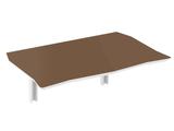 Mesa de Parede Dobrável 70x46cm - Cor Toffee - Ides