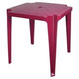 Mesa de Plástico Monobloco Vinho Antares