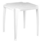 Mesa de Plástico Ouro Preto Empilhável Branca Kit 20 Antares