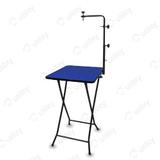 Mesa De Tosa Dobravél Azul Para Pet Shop - Açomix