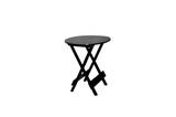 Mesa Dobrável 70x70 Redonda - Tabaco - BTB Móveis