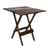 Mesa Dobrável Pub 70x70 Cm Tabaco Entalharte