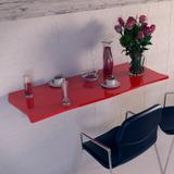 Mesa Dobrável Suspensa Em MDF E Bordas Arredondadas Com Suporte Metálico 110 cm Flat - Ides