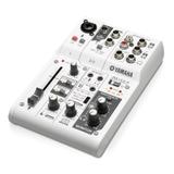 Mesa e Interface de Áudio Yamaha AG03 Branco Alimentação USB
