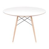 Mesa Eames Redonda 90cm Branca - Or design