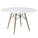 Mesa Eiffel Eames Paris Redonda 1,20m Branca - Iummi