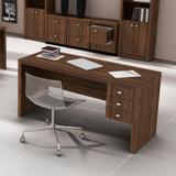 Mesa Escritório 3 Gavetas Me4113 Nogal - Tecno mobili