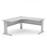 Mesa Estação de Trabalho em L 1350 Arena Pandin Móveis Cinza