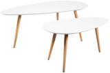 Mesa Kit Ravena 2 Pecas em MDF Cor Branco - 29703 - Sun house