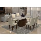 Mesa Maya 180 TP. MDF/LAQ. C/6 cad. Grecia castoroff whiteturim 07 - Rufato