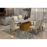 Mesa Maya 180 TP. MDF/LAQ. C/6 cad. Grecia imbuiaoff whiteturim 07 - Rufato