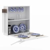 Mesa Multiuso Dobrável Joker Box Branco 72 cm - Mobix móveis