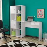 Mesa para Computador 1 Gaveta com Estante Nicho América Artely Branco