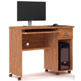 Mesa Para Computador 1 Gaveta Vicenza Amêndoa - Lukaliam Móveis