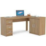 Mesa para Computador 2 portas 3 gavetas Kit Espanha - Politorno
