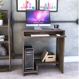 Mesa para Computador 2 Prateleiras Suporte Retrátil Bit Compace Carvalho Dark