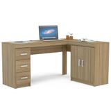 Mesa para Computador Canto 2 Portas 3 Gavetas Espanha - Politorno