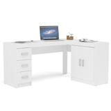 Mesa para Computador Canto 2 Portas 3 Gavetas Espanha - Politorno