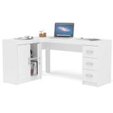 Mesa para Computador com 2 Portas e 3 Gavetas Espanha - Politorno