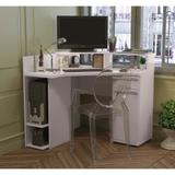 Mesa para Computador de Canto 1 Gaveta 1 Porta S975 Kappesberg - Branco