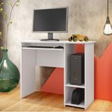 Mesa para Computador Escrivaninha 2 Prateleiras 74 x 45 cm Branco - Art In Móveis - Art in móveis