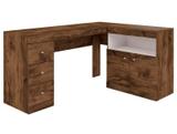 Mesa Para Computador Job Jatoba/Branco Fosco - Líder Design - Lider design
