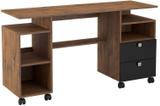 Mesa para Computador Magno cor Nobre com Preto Brilho - 20690 - Sun house