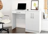 Mesa para Computador Patrimar Space com 1 Gaveta e 2 Portas Branca