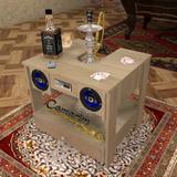 Mesa Para Narguilés com 2 gavetas "TOP " COM CAIXA DE SOM 5 " - Bar21 - Camarim móveis