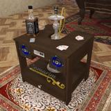 Mesa Para Narguilés com 2 gavetas "TOP " COM CAIXA DE SOM 5 " - Bar21 - Camarim móveis