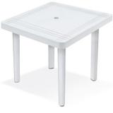 Mesa plastica desmotavel quadrada branca grande 89cm - Arqplast